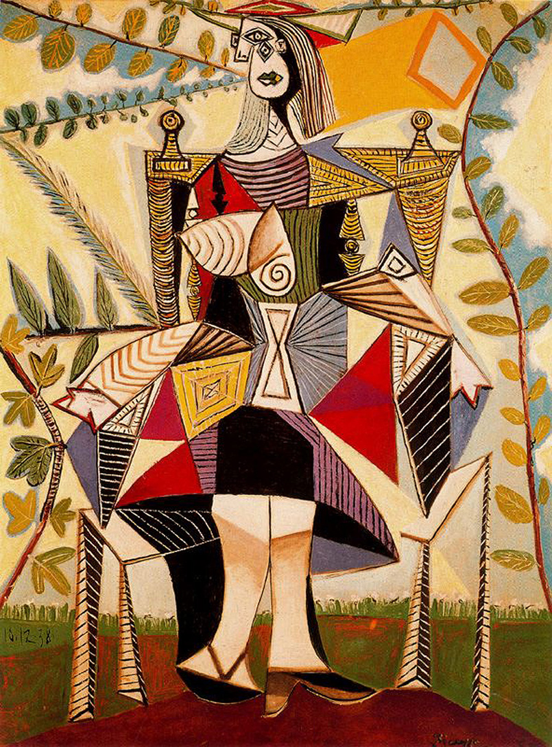 Picasso Seated woman in garden 1938